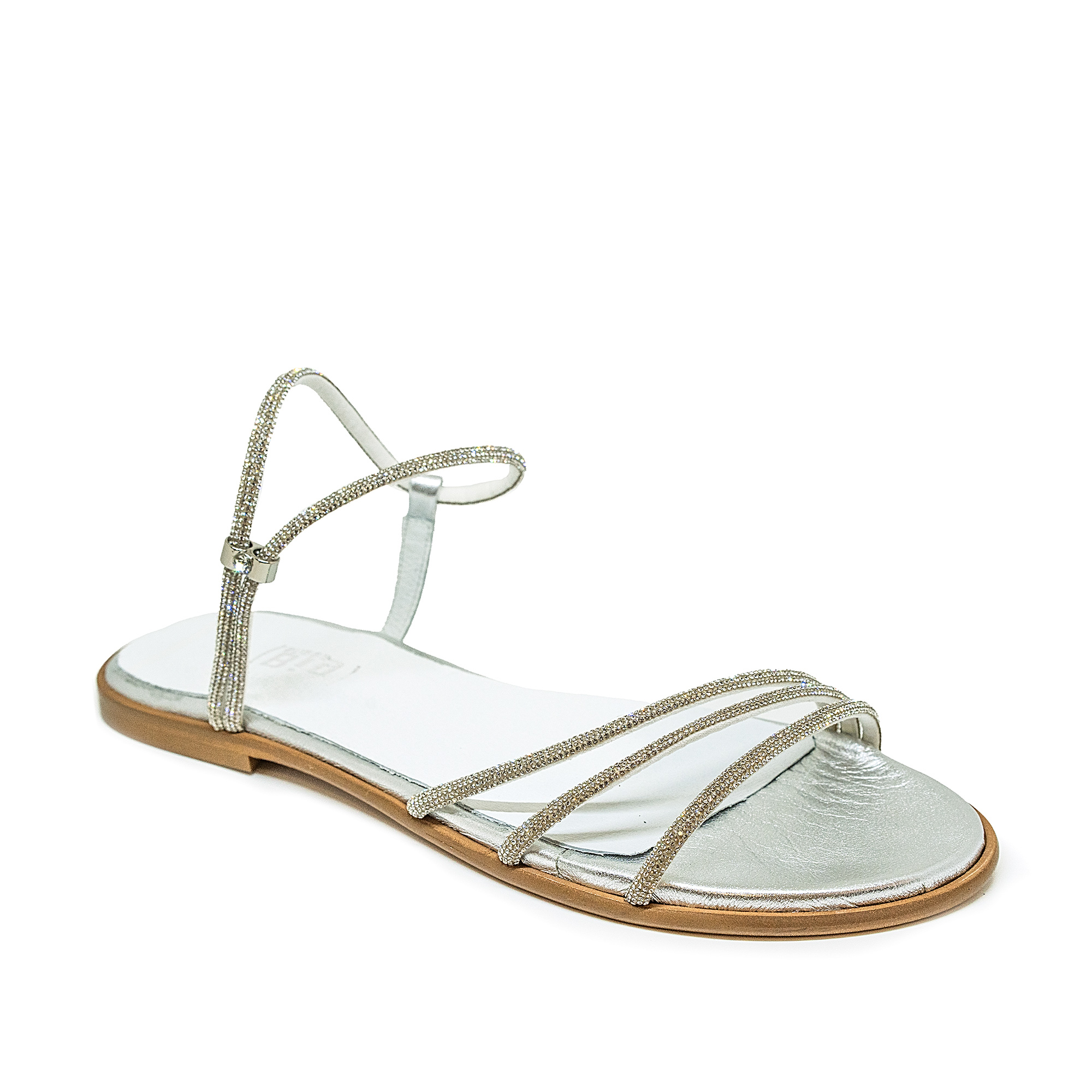 Bigshoes GA0120-04 Δερμάτινο Σανδάλι Ασημί φωτογραφία